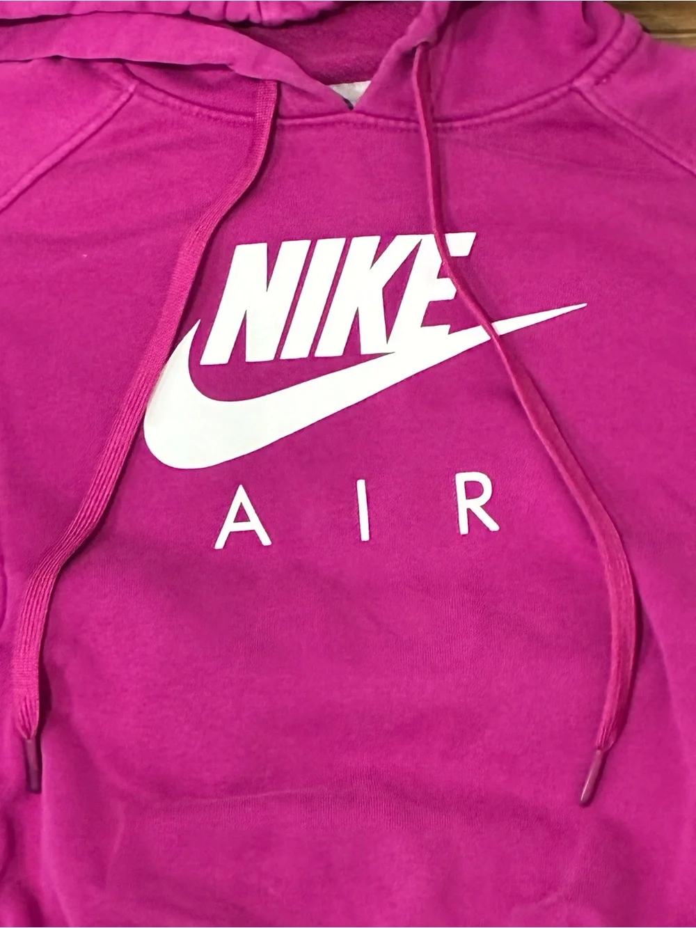 Nike Air Magenta Cropped Hoodie Pullover Sweatshirt Women’s Small